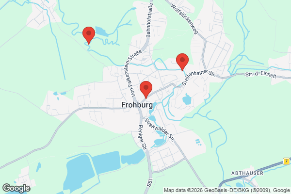 Karte mit Entrümpelungsaufträgen in Frohburg
