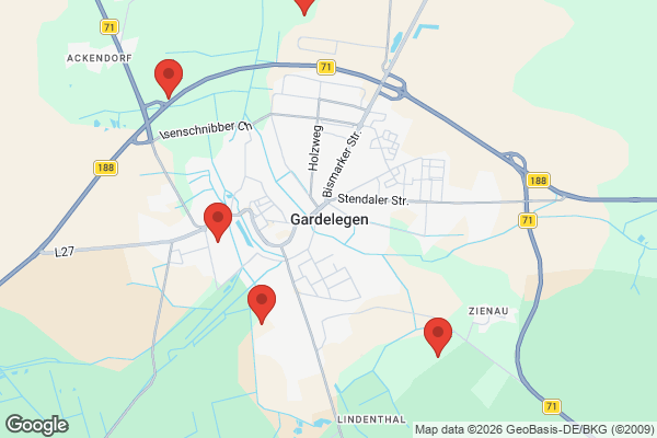 Karte mit Entrümpelungsaufträgen in Gardelegen