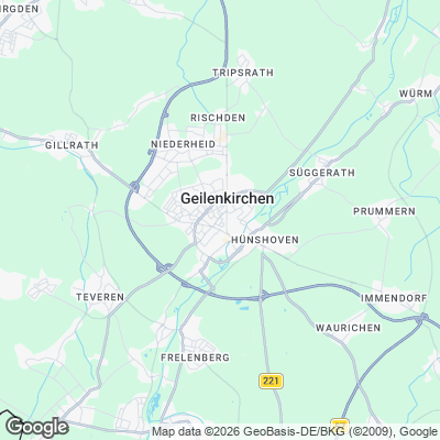 Karte von Geilenkirchen und Umgebung