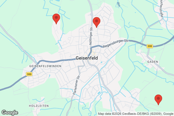 Karte mit Entrümpelungsaufträgen in Geisenfeld