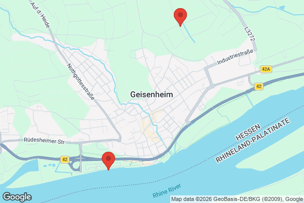 Karte mit Entrümpelungsaufträgen in Geisenheim