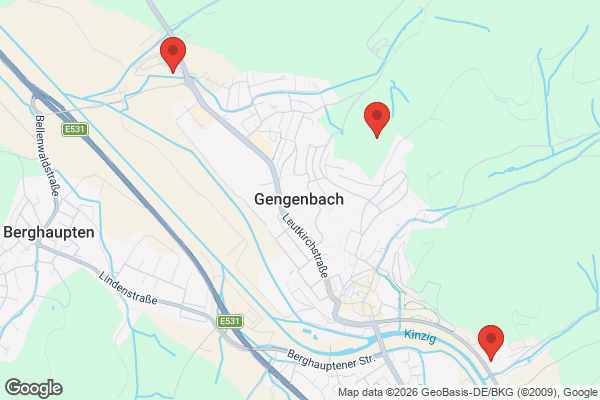 Karte mit Entrümpelungsaufträgen in Gengenbach