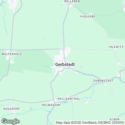 Karte von Gerbstedt und Umgebung