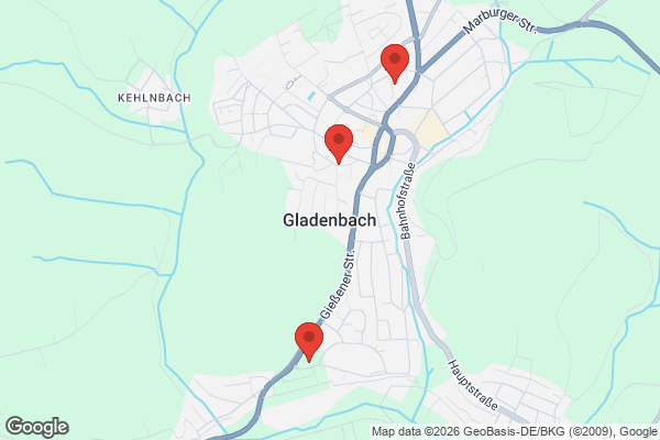 Karte mit Entrümpelungsaufträgen in Gladenbach