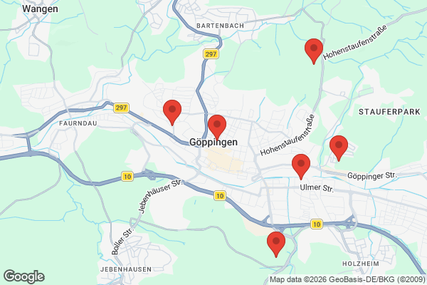 Karte mit Entrümpelungsaufträgen in Göppingen