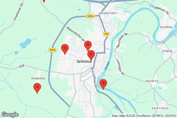 Karte mit Entrümpelungsaufträgen in Grimma