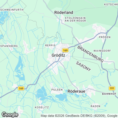 Karte von Gröditz und Umgebung