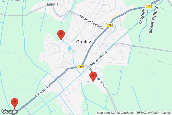 Karte mit Entrümpelungsaufträgen in Gröditz