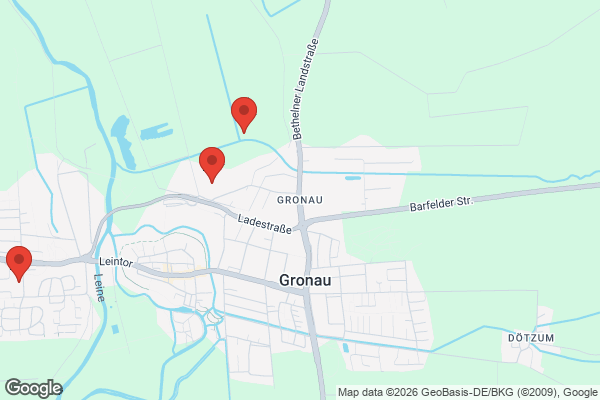 Karte mit Entrümpelungsaufträgen in Gronau (Leine)
