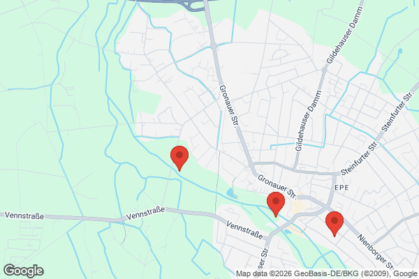 Karte mit Entrümpelungsaufträgen in Gronau