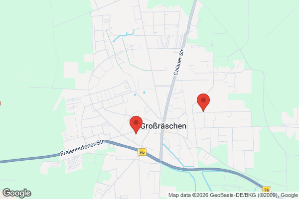 Karte mit Entrümpelungsaufträgen in Großräschen