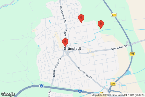 Karte mit Entrümpelungsaufträgen in Grünstadt