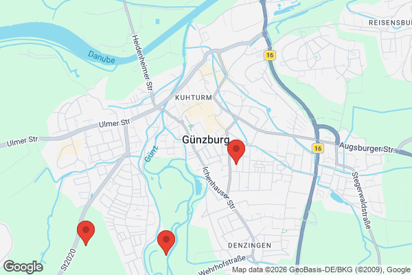 Karte mit Entrümpelungsaufträgen in Günzburg