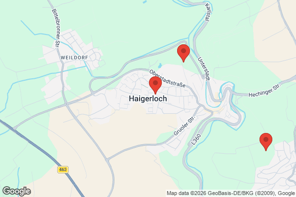 Karte mit Entrümpelungsaufträgen in Haigerloch