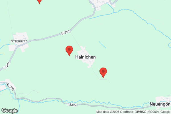 Karte mit Entrümpelungsaufträgen in Hainichen