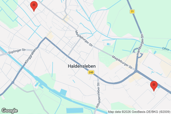 Karte mit Entrümpelungsaufträgen in Haldensleben