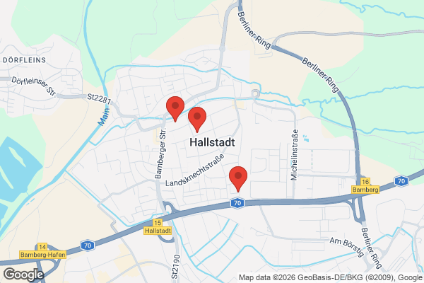 Karte mit Entrümpelungsaufträgen in Hallstadt