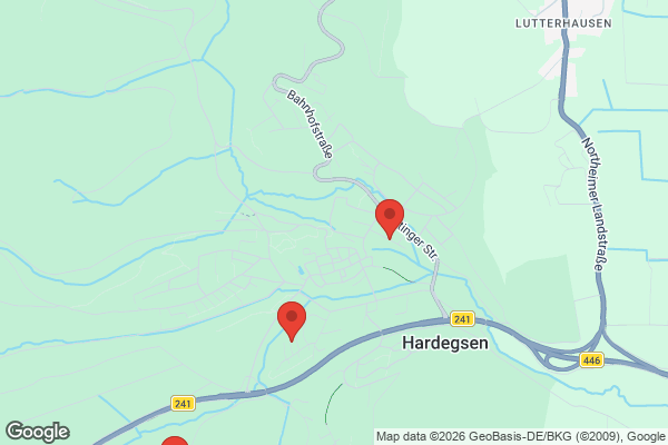 Karte mit Entrümpelungsaufträgen in Hardegsen
