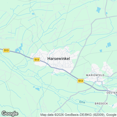 Karte von Harsewinkel und Umgebung