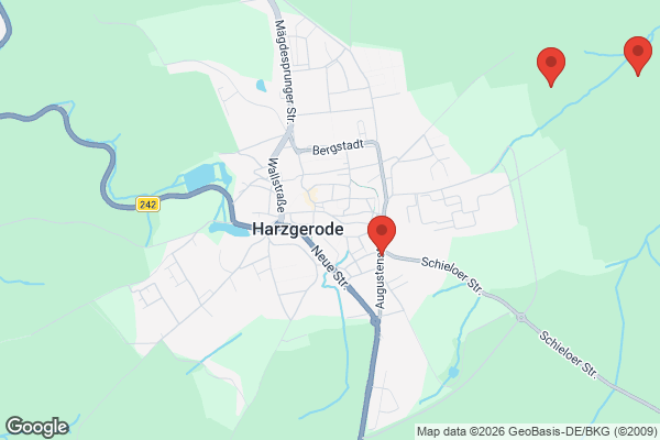 Karte mit Entrümpelungsaufträgen in Harzgerode