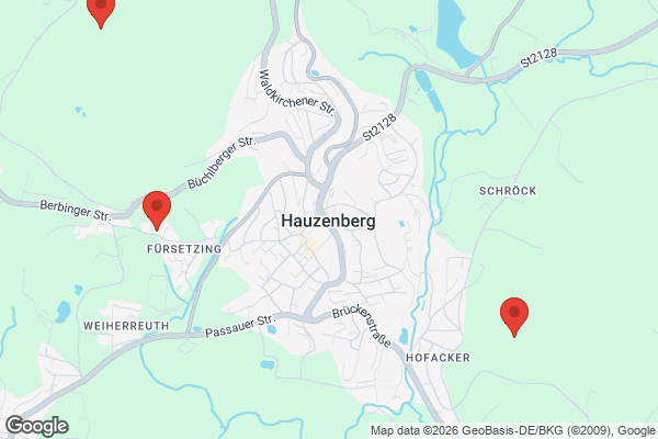 Karte mit Entrümpelungsaufträgen in Hauzenberg
