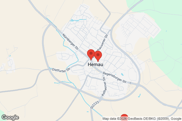 Karte mit Entrümpelungsaufträgen in Hemau