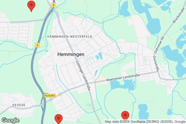 Karte mit Entrümpelungsaufträgen in Hemmingen