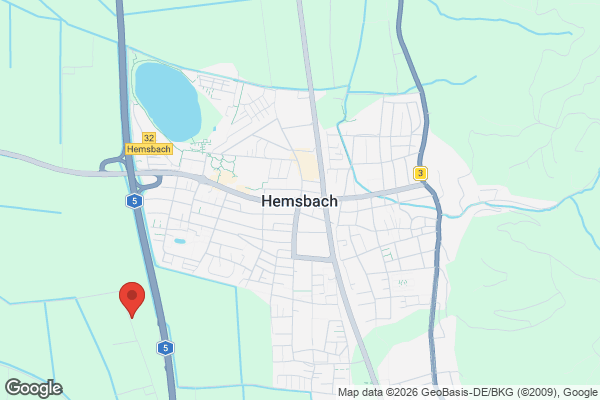 Karte mit Entrümpelungsaufträgen in Hemsbach