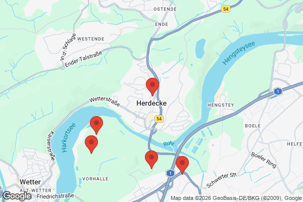 Karte mit Entrümpelungsaufträgen in Herdecke