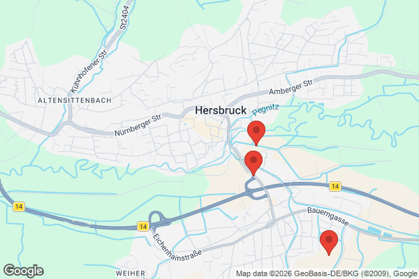 Karte mit Entrümpelungsaufträgen in Hersbruck