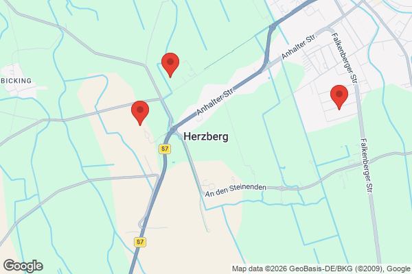 Karte mit Entrümpelungsaufträgen in Herzberg (Elster)