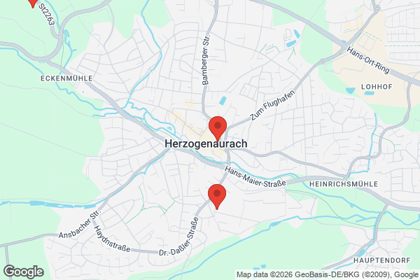 Karte mit Entrümpelungsaufträgen in Herzogenaurach