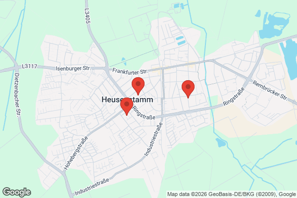 Karte mit Entrümpelungsaufträgen in Heusenstamm