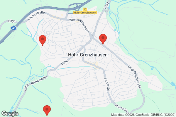 Karte mit Entrümpelungsaufträgen in Höhr-Grenzhausen