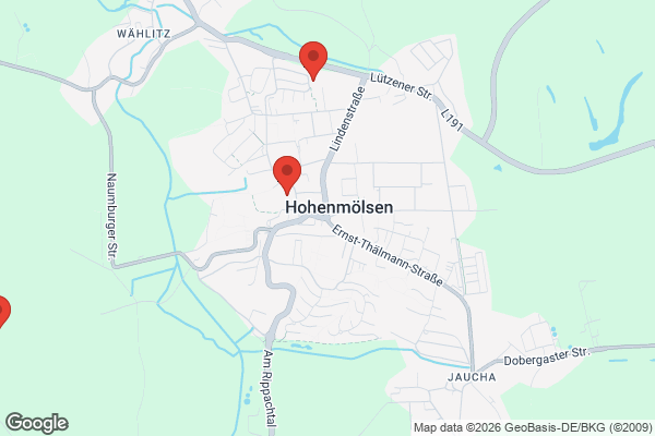 Karte mit Entrümpelungsaufträgen in Hohenmölsen