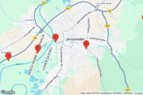 Karte mit Entrümpelungsaufträgen in Holzminden