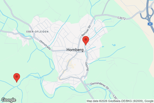 Karte mit Entrümpelungsaufträgen in Homberg (Ohm)