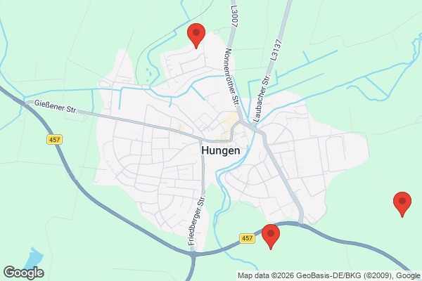 Karte mit Entrümpelungsaufträgen in Hungen