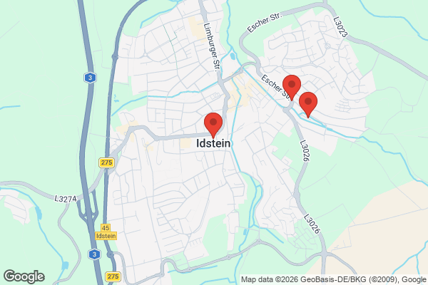 Karte mit Entrümpelungsaufträgen in Idstein