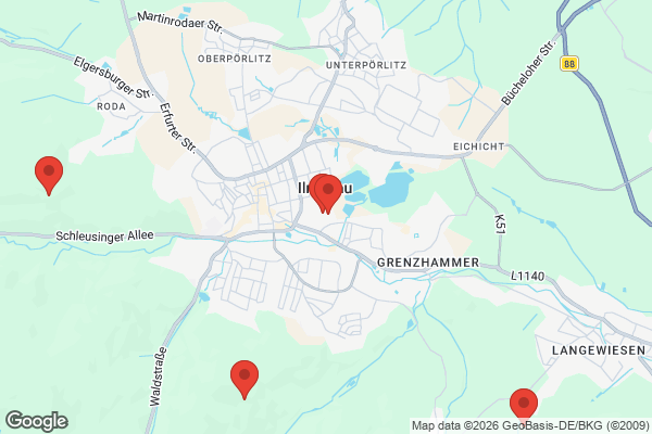 Karte mit Entrümpelungsaufträgen in Ilmenau