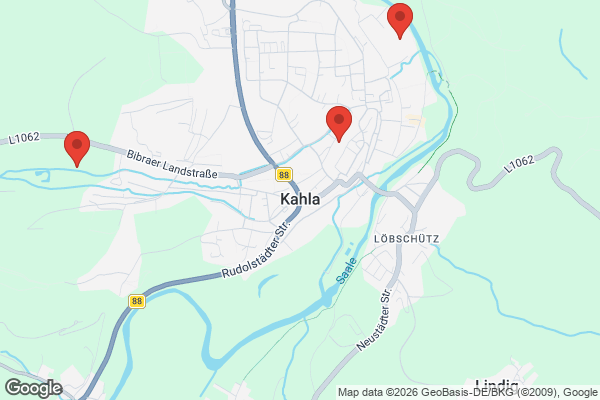 Karte mit Entrümpelungsaufträgen in Kahla