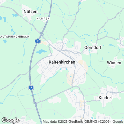 Karte von Kaltenkirchen und Umgebung