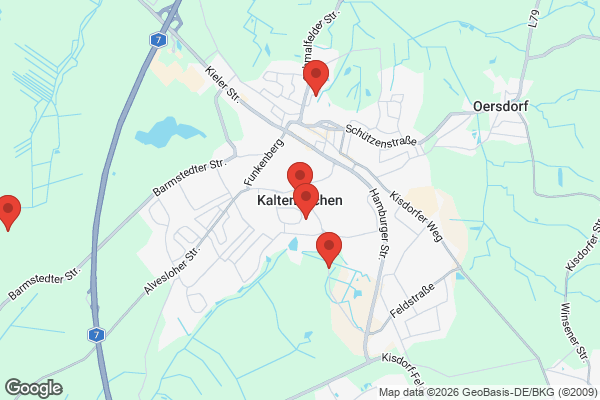 Karte mit Entrümpelungsaufträgen in Kaltenkirchen