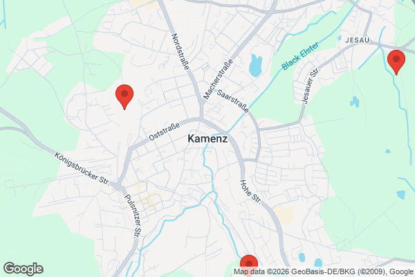 Karte mit Entrümpelungsaufträgen in Kamenz