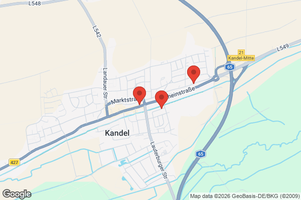 Karte mit Entrümpelungsaufträgen in Kandel