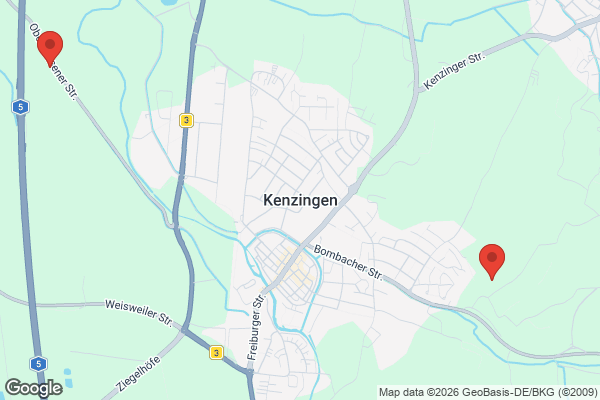 Karte mit Entrümpelungsaufträgen in Kenzingen