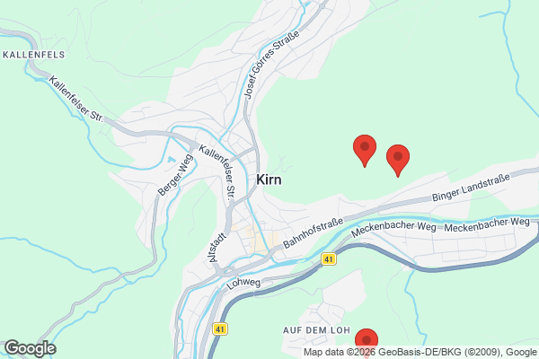 Karte mit Entrümpelungsaufträgen in Kirn