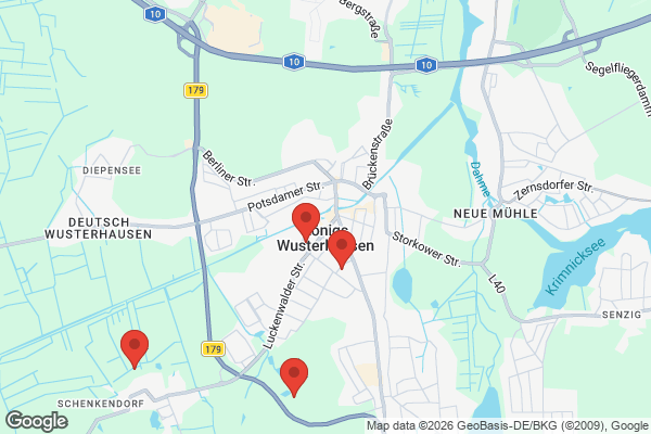 Karte mit Entrümpelungsaufträgen in Königs Wusterhausen