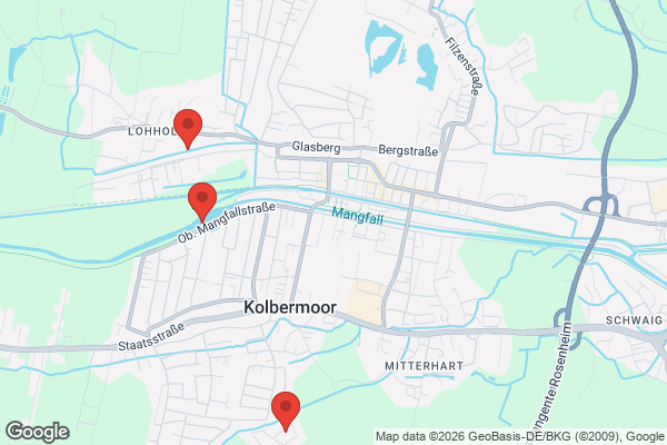 Karte mit Entrümpelungsaufträgen in Kolbermoor