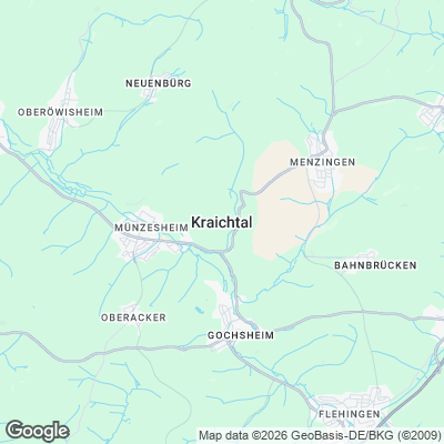 Karte von Kraichtal und Umgebung